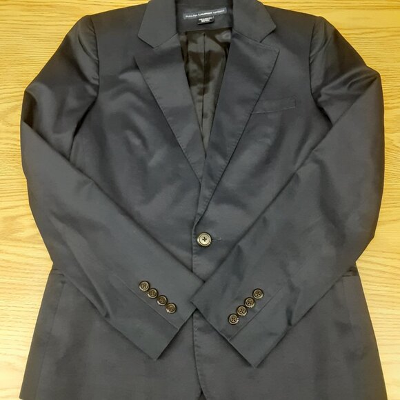 RALPH LAUREN SPORT Navy Blue 100% Cotton one button blazer Women's size 10 - Picture 1 of 13